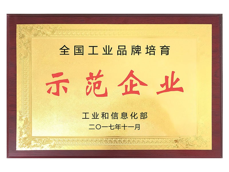 全国工业品牌培育示范企业